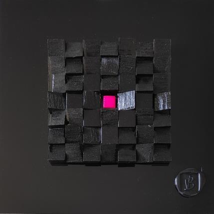 Peinture Nigata par Bauquel Véronique | Tableau Abstrait Acrylique, Bois, Collage, Résine Minimaliste