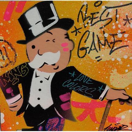 Peinture Mr Monop par Kedarone | Tableau Pop-art Acrylique, Graffiti Icones Pop