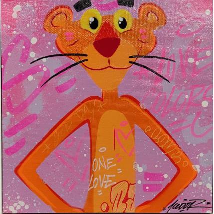 Painting Pink Panther Pop by Kedarone | Painting Pop-art Acrylic, Graffiti Pop icons