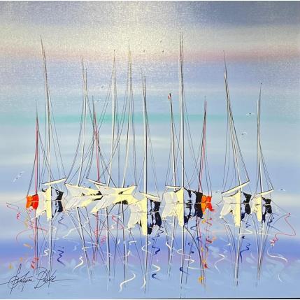 Peinture Avec toi le ciel bleu par Fonteyne David | Tableau Figuratif Acrylique