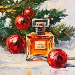 Gemälde Winter Joy von Pigni Diana | Gemälde Figurativ Öl Alltagsszenen, Gesellschaft, Stillleben