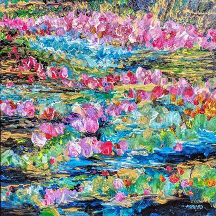 Peinture Nénuphar par Amblard Florence | Tableau Impressionnisme Acrylique Nature, Paysages