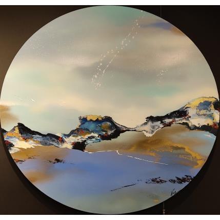 Peinture 852 par Naen | Tableau Abstrait Acrylique, Encre Minimaliste