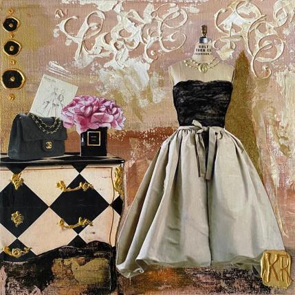 Peinture L’une ou l’autre 2 par Romanelli Karine | Tableau Figuratif Acrylique, Collage, Papier, Pastel, Posca Mode