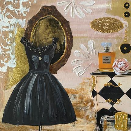 Peinture L’une ou l’autre 1 par Romanelli Karine | Tableau Figuratif Acrylique, Collage, Papier, Pastel, Posca Mode