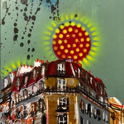 Peinture Espace lumineux par Anicet Olivier | Tableau Figuratif Acrylique, Pastel Architecture, Urbain