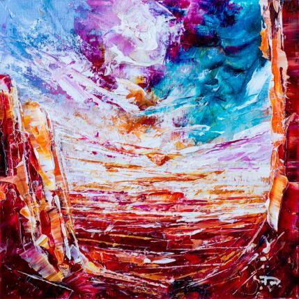 Peinture Arizona sunset 2 par Reymond Pierre | Tableau Figuratif Huile Nature, Paysages