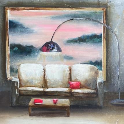 Painting la pause by Vinnie | Painting Figurative Oil