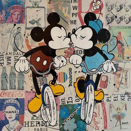 Peinture LOVE par Marie G.  | Tableau Pop-art Acrylique, Collage Icones Pop