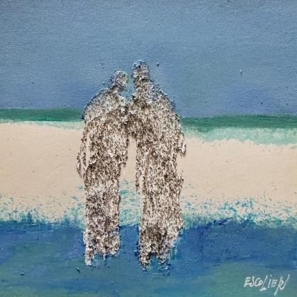 Peinture Là où tout commence par Escolier Odile | Tableau Figuratif Acrylique, Carton Scènes de vie