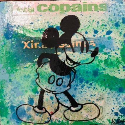 Peinture Mickey par Kikayou | Tableau Pop-art Acrylique, Collage, Graffiti Icones Pop