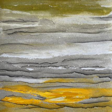 Peinture Carré pour toi 6 par CMalou | Tableau Matiérisme Sable Minimaliste