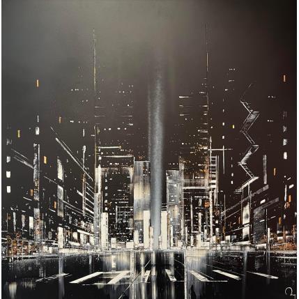 Peinture Sentinel par Rey Julien | Tableau Figuratif Feuille d'or