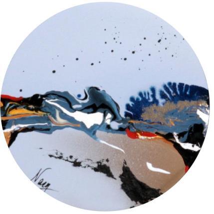 Painting C2978 by Naen | Painting Abstract Acrylic, Ink