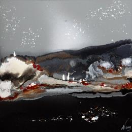 Peinture C2549 par Naen | Tableau Abstrait Acrylique, Encre