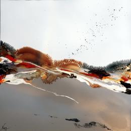 Peinture C2972 par Naen | Tableau Abstrait Acrylique, Encre