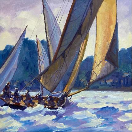 Peinture Voile classique en Med par Aliamus Béatrice  | Tableau  Huile