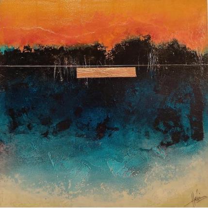 Peinture Abstraction #3097 par Hévin Christian | Tableau Abstrait Acrylique, Huile, Pastel Minimaliste