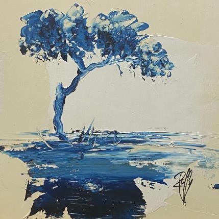 Peinture Bleuté par Raffin Christian | Tableau Figuratif Huile Nature