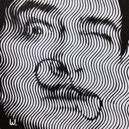 Peinture Mini Dalí moustache  par Wawapod | Tableau Pop-art Acrylique, Posca Icones Pop