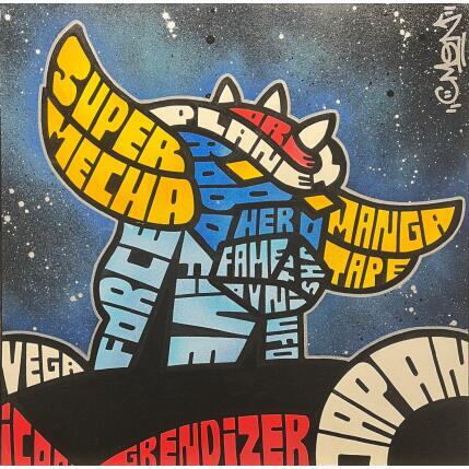 Peinture GOLDORAK  par Cmon | Tableau Pop-art Icones Pop