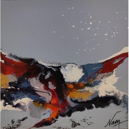Peinture C3169 par Naen | Tableau Abstrait Acrylique, Encre Minimaliste