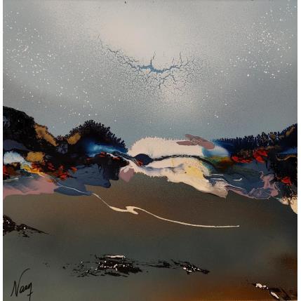 Peinture C2946 par Naen | Tableau Abstrait Acrylique, Encre Minimaliste