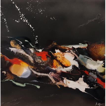 Peinture C2985 par Naen | Tableau Abstrait Acrylique, Encre Minimaliste