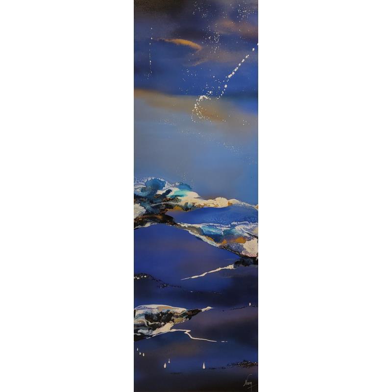 Peinture 833 par Naen | Tableau Abstrait Acrylique, Encre Minimaliste