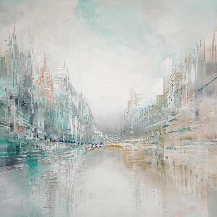 Peinture Les couleurs de la Seine par Levesque Emmanuelle | Tableau  Huile