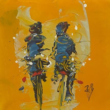 Peinture Rencontre par Raffin Christian | Tableau Figuratif Huile Scènes de vie