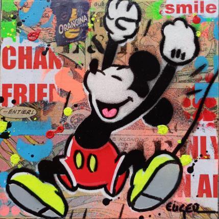Peinture SMILE par Euger Philippe | Tableau Pop-art Acrylique, Collage Icones Pop