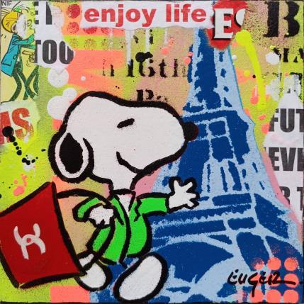 Peinture ENJOY LIFE par Euger Philippe | Tableau Pop-art Acrylique, Collage Icones Pop
