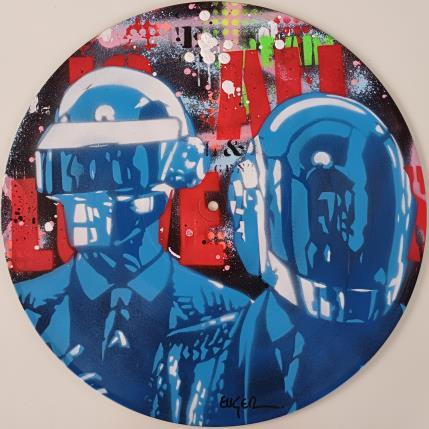 Peinture DAFT PUNK VINYLE par Euger Philippe | Tableau Pop-art Acrylique Icones Pop