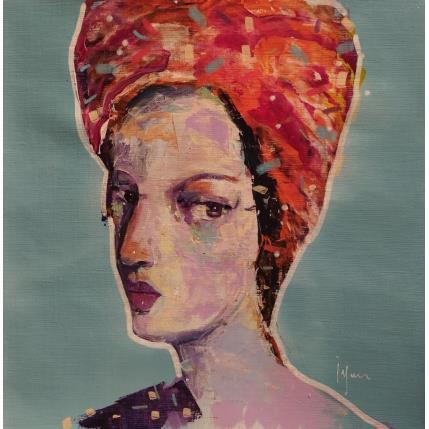 Peinture Violette a du sang bleu par Yavru Irfan | Tableau Figuratif Huile