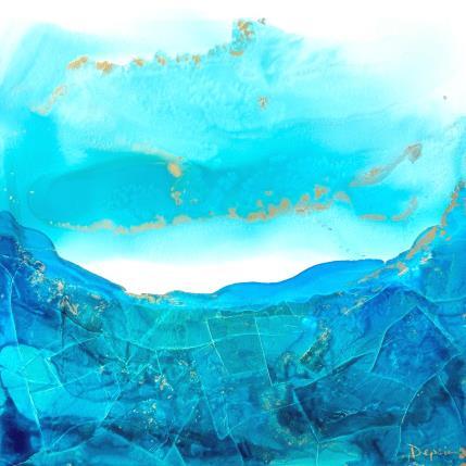 Painting Poésie marine 2019 by Depaire Silvia | Painting Abstract Acrylic Landscapes, Marine, Minimalist, Pop icons