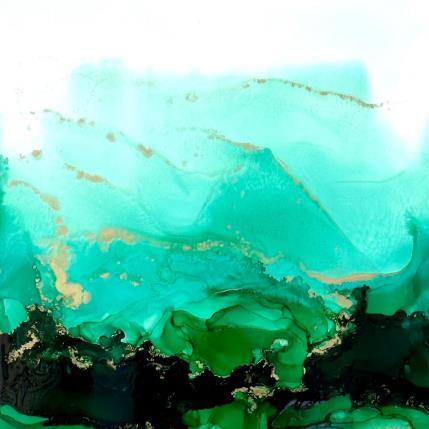 Peinture Poésie végétale 1541 par Depaire Silvia | Tableau Abstrait Acrylique Minimaliste, Paysages