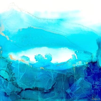 Painting Poésie givrée 1608 by Depaire Silvia | Painting Abstract Acrylic Landscapes, Marine, Minimalist