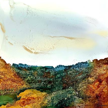 Peinture Bronze âge 1918 par Depaire Silvia | Tableau Abstrait Acrylique Marine, Minimaliste, Paysages