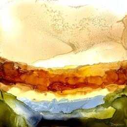 Painting Dune 2025 by Depaire Silvia | Painting Abstract Acrylic Landscapes, Minimalist