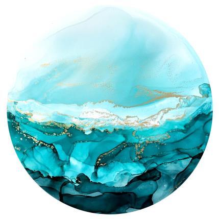 Painting Poésie givrée 2048 by Depaire Silvia | Painting Abstract Acrylic Landscapes, Marine, Minimalist