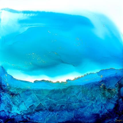 Painting Poésie marine 2075 by Depaire Silvia | Painting Abstract Acrylic Landscapes, Marine, Minimalist