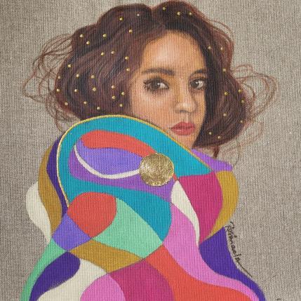 Painting Alyssa by Rosângela | Painting Figurative Acrylic Portrait