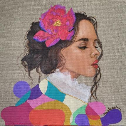 Peinture Adélaïde par Rosângela | Tableau Figuratif Acrylique Portraits