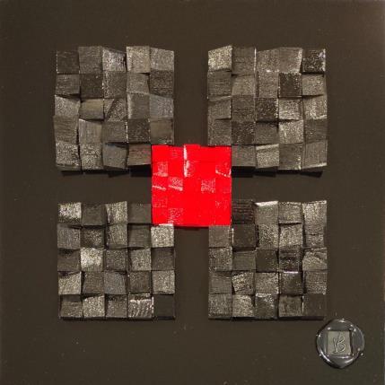 Peinture Toyoname par Bauquel Véronique | Tableau Abstrait Acrylique, Bois, Collage Minimaliste