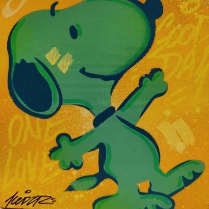 Peinture Snoopy Blue par Kedarone | Tableau Pop-art Acrylique, Graffiti Icones Pop