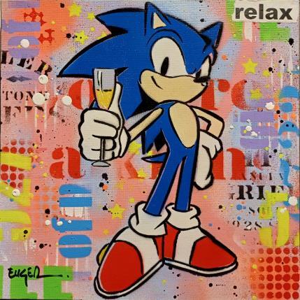 Peinture Relax par Euger Philippe | Tableau Pop-art Acrylique, Collage Icones Pop