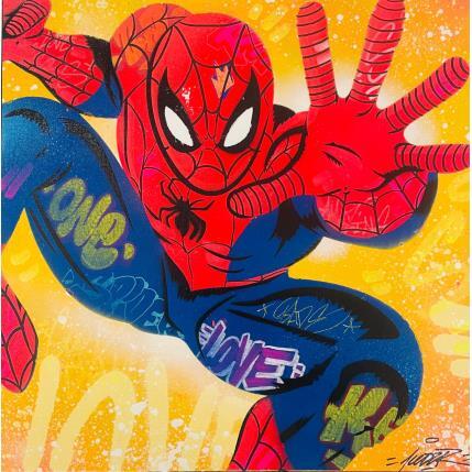 Painting Spiderman by Kedarone | Painting Pop-art Acrylic, Graffiti Pop icons