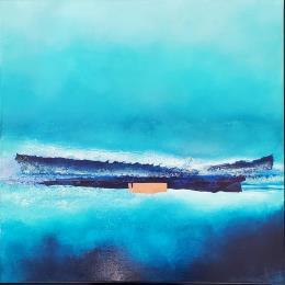 Painting Abstraction 3056 by Hévin Christian | Painting Abstract Acrylic, Oil, Pastel Minimalist