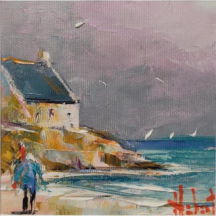 Peinture En Bretagne par Hébert Franck | Tableau Figuratif Huile Marine, Paysages